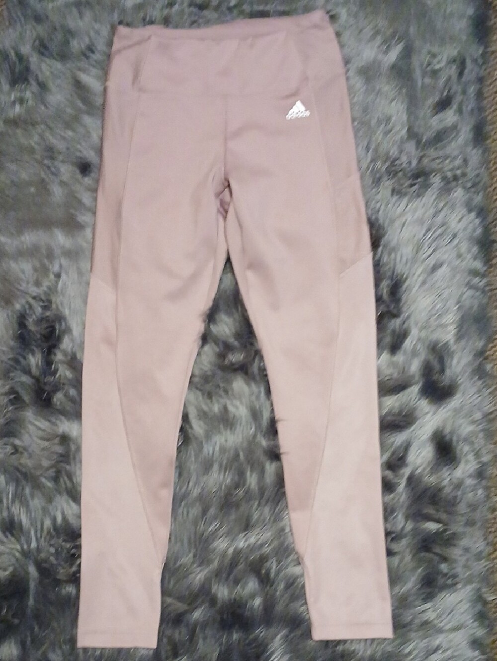 adidas Mauve Pink High-Rise Performance Leggings